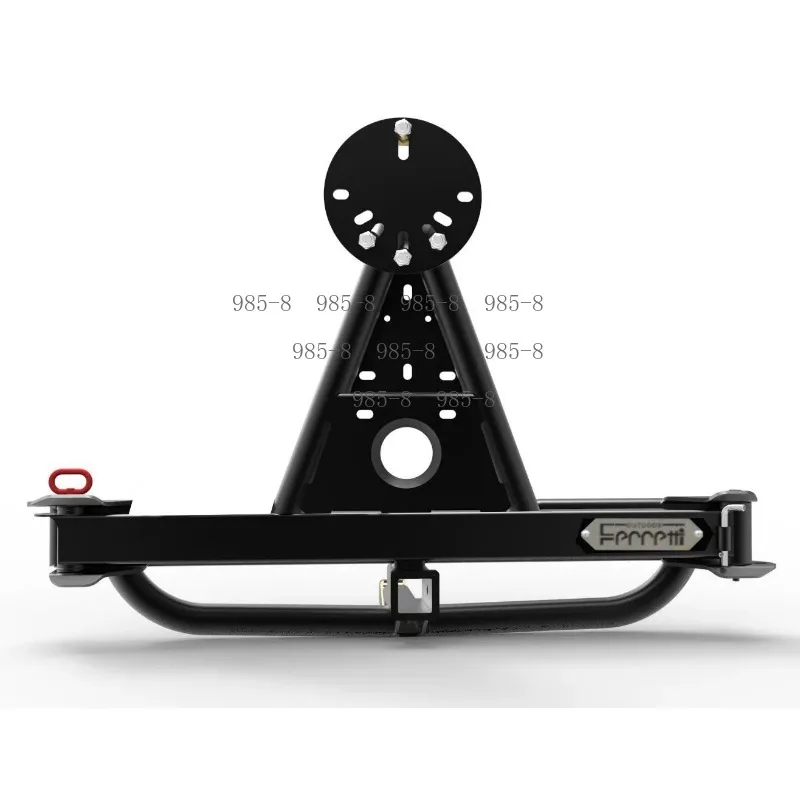 Universal Square Mouth Spare Tire Bracket, Tow Bar Tire Mount With License Plate Frame