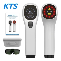 KTS-Laser Therapy Device, LLLT Fisioterapia Equipamento para Alívio da Dor no Joelho, Artrite Congelada Ombro Pet Dor, 2x808nm