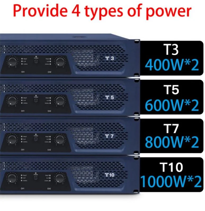 for Aoshen High Power Amplifier Match Sound Mixer 1000W*2 T10 High Power Amplifier Better Voice equipment