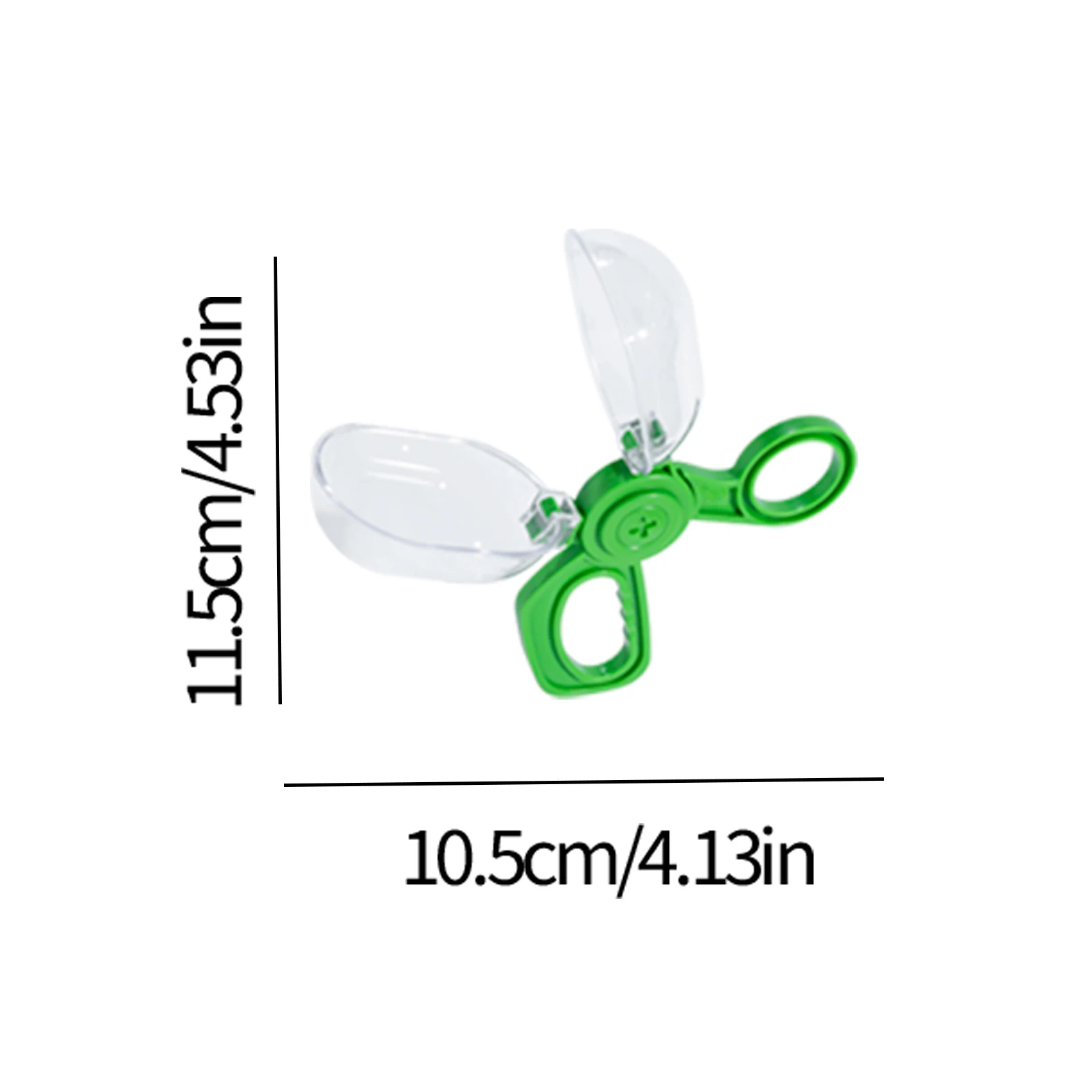 صندوق مراقبة الحشرات على شكل كبسولة، مشبك مراقبة شفاف، ملاقط، ملحقات ألعاب المغامرة #6