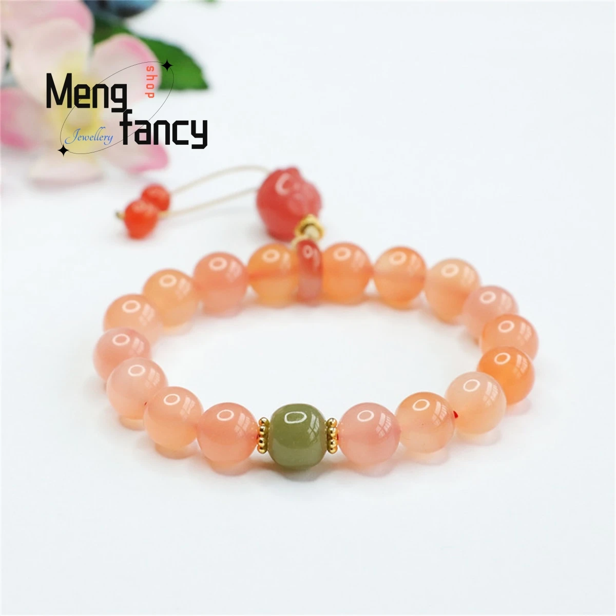 

Natural Yanyuan Agate Bracelet Simple Generous Personality Fashion Women Charm Luxury Fine Jewelry Couple Holiday Gift Souvenir