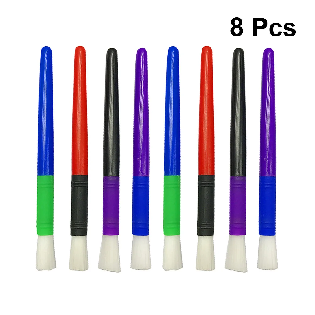 8 قطعة فرش رسم شعر نايلون طويلة الأمد لزيت الأكريليك ألوان مائية فخار الغواش أدوات حرفية رسم أدوات مكتبية للطلاب