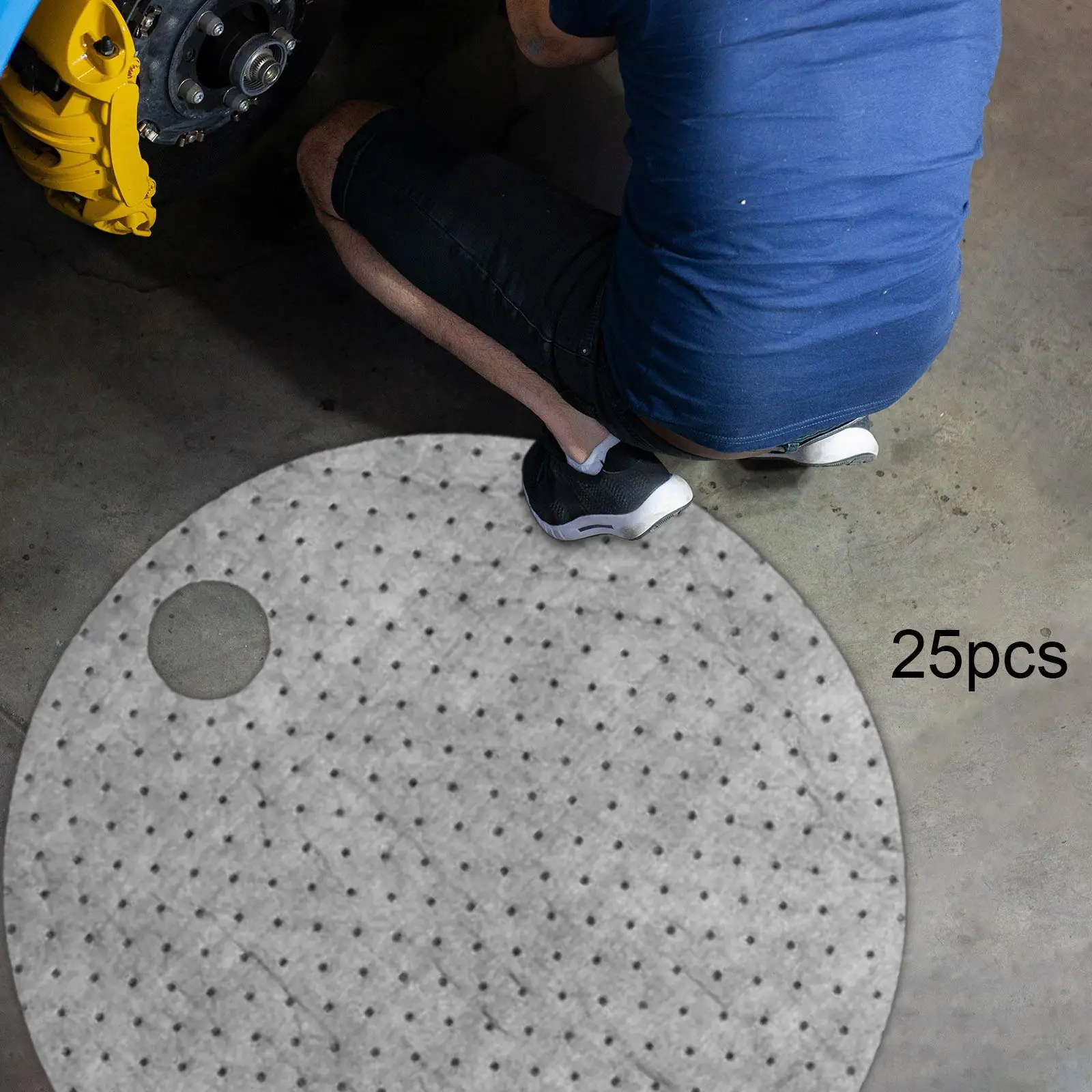 

Впитывающие масляные маты из полипропиленового хлопка для бочек, прокладки для предотвращения протечек для 55-галлонных бочек, для гаража и мастерской