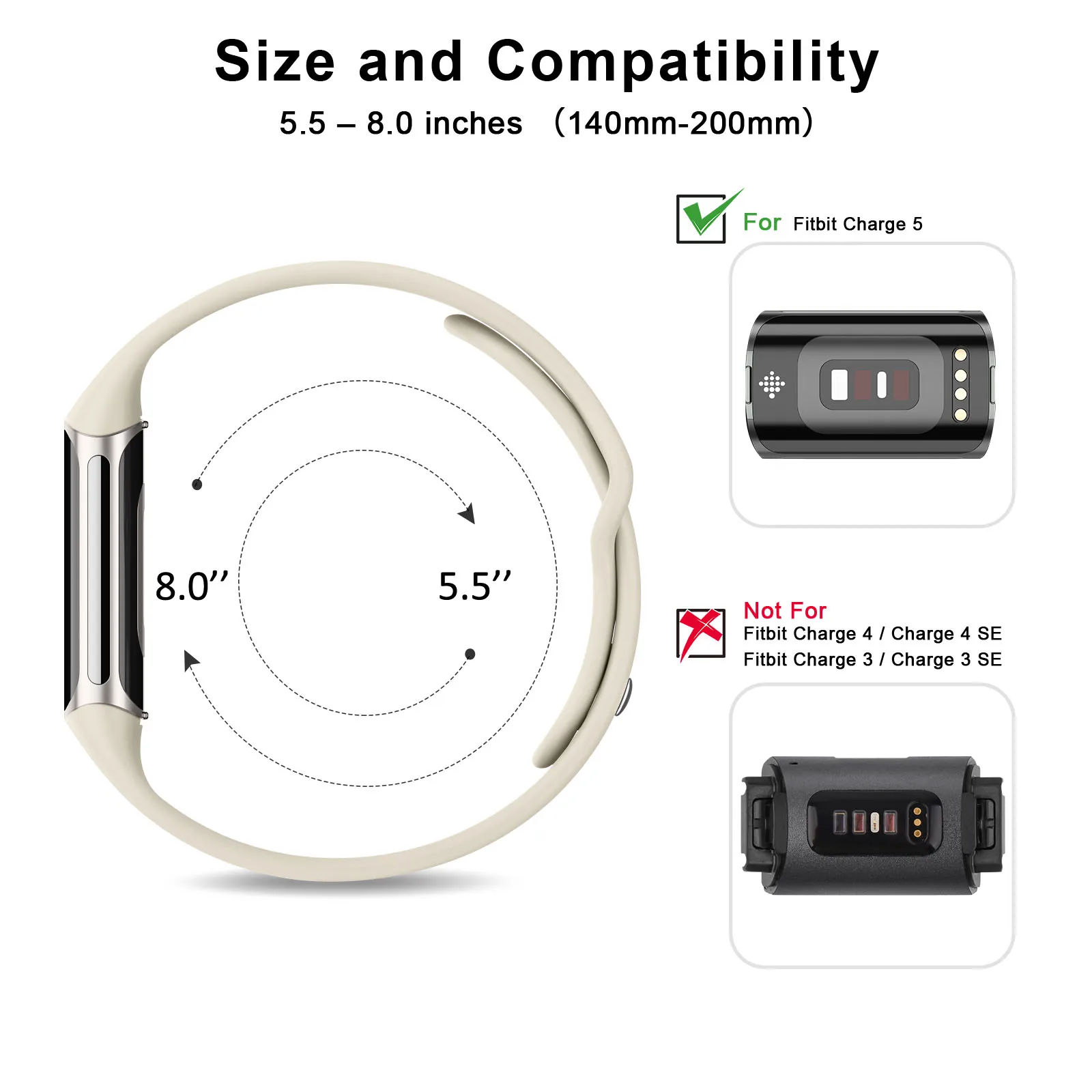 Gelang untuk Fitbit Charge 5 gelang jam tangan Correa Baalect tali jam untuk Fitbit Charge 5 gelang pengganti silikon
