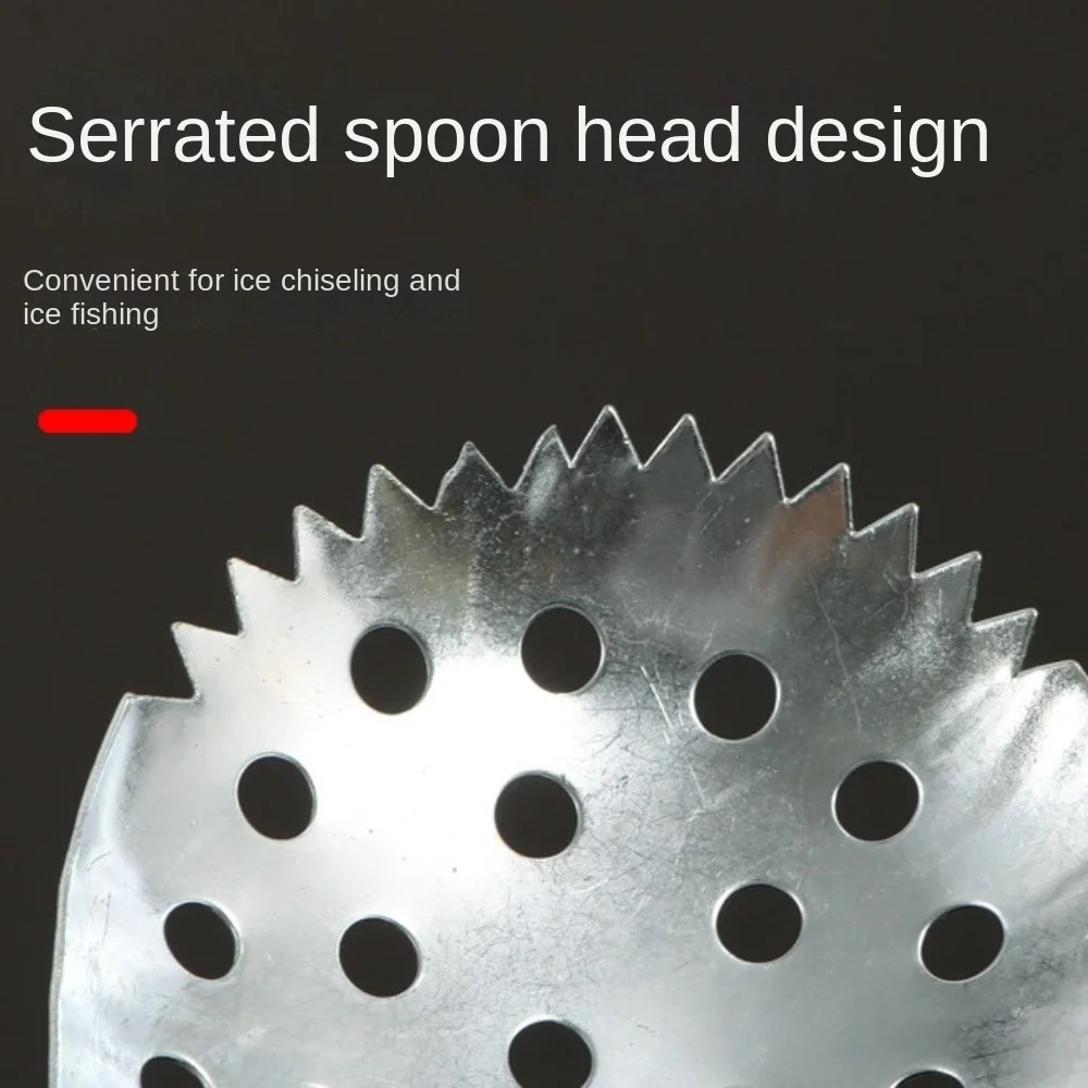 

Совок для льда с длинной ручкой, скиммер, портативная удобная ручка, совок для зимней рыбалки, однотонное удобное сито для зимней рыбалки