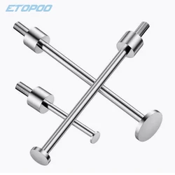5/6/8/10mm Length M2.5 Thread T Type Shape Round Pan Disk Gauge Micrometer Tip Lever Dial Test Indicator measuring instrument