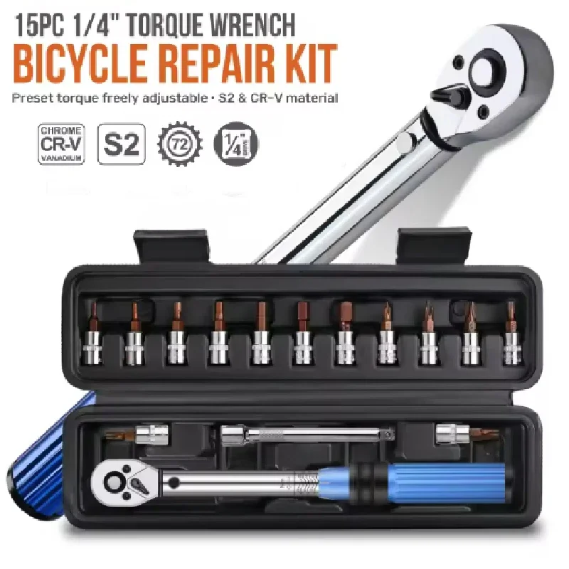 

Быстросъемный динамометрический ключ, инструмент для ремонта, высокоточные динамометрические ключи, 2-24 Нм, регулируемый динамометрический ключ с трещоткой 1/4 дюйма