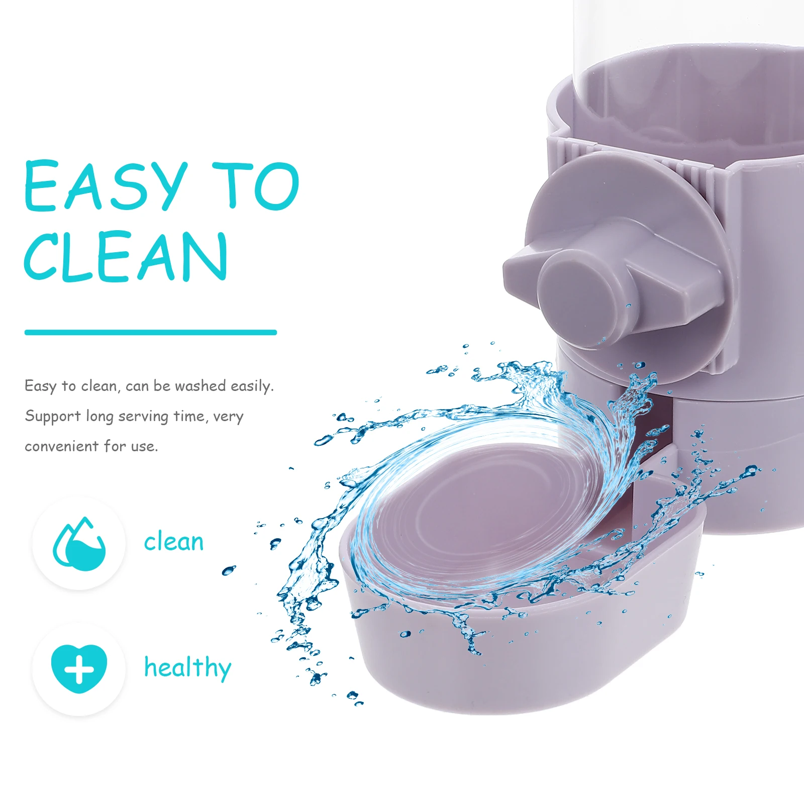 

Compact Pet Automatic Waterer Hanging Dog Cage Water Bowl Cat Feeder Durable Long Lasting Material Easy to Store