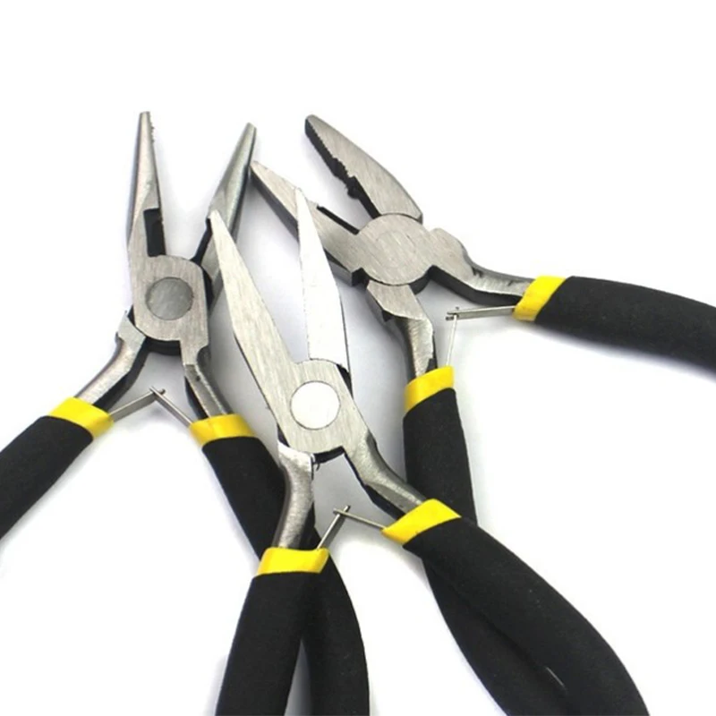 แหนบสําหรับต่อผม คีมจมูกโค้ง มุก นิกเกิล วัสดุเหล็ก คาร์บอนเหล็กชุบแข็ง วิกผม คีมต่อผม