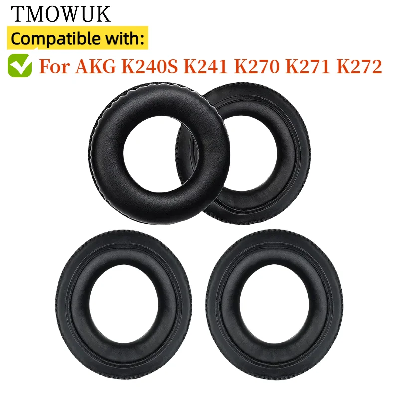 

For AKG K240S K241 K270 K271 K272 Headphone Replacement Earpads Soft Protein Leather Memory Foam Sponge Earmuff Ear Pads Cushion