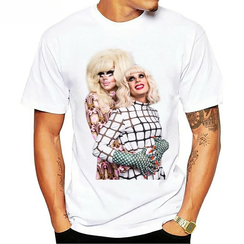 New 2024 Trixya Kiss Titanic - Trixie Mattel and Katya Zamo Men T-shirt size  Cartoon t shirt men Unisex 2024 Fashion tshirt