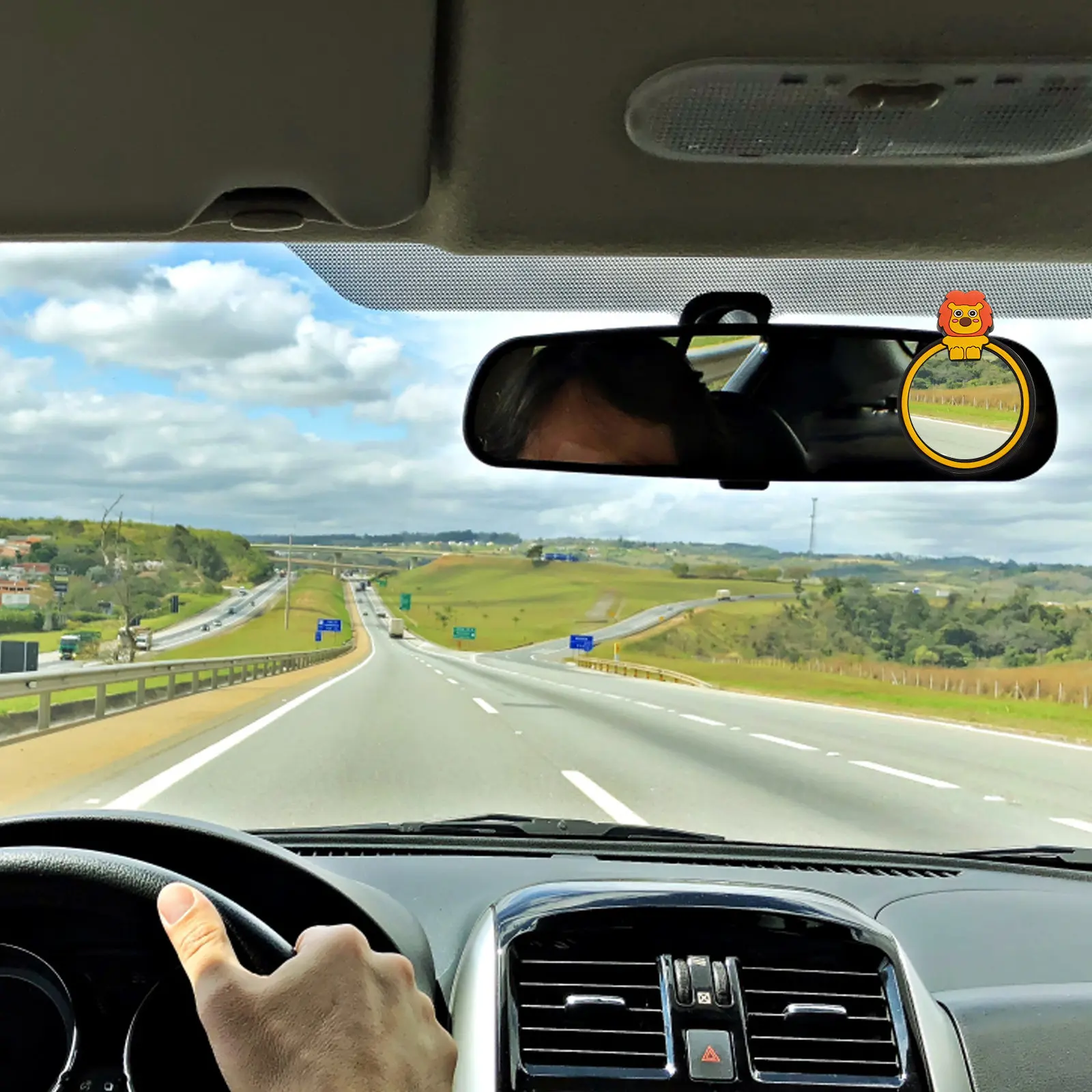 2Pcs Baby Car Mirror Rear Facing Infant 360degree Rotation High Definition Clarity Easy Suction Cup Installation for Car Seat