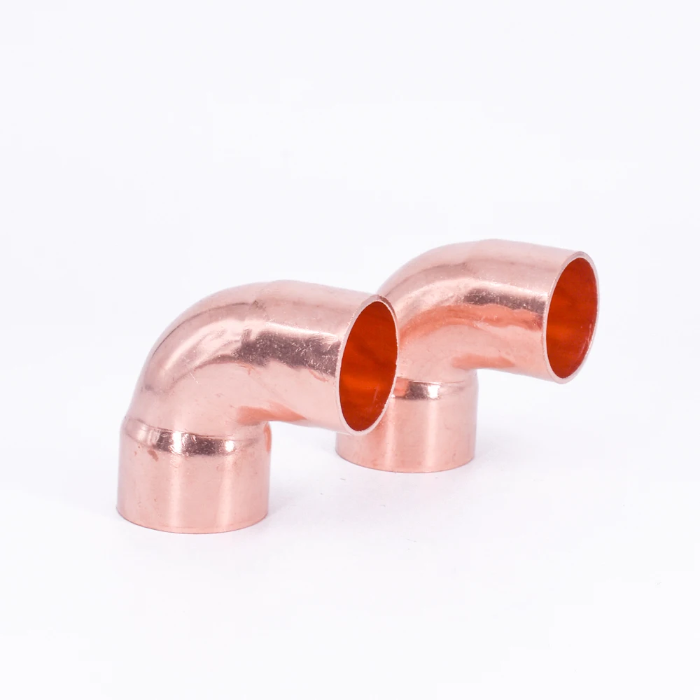 

1/2" 5/8" 3/4" 7/8" 1" 16 19 22 28 35 42 54 67mm Solder Cup To Male End Copper Single End Feed 90 Degree Elbow For Air Condition