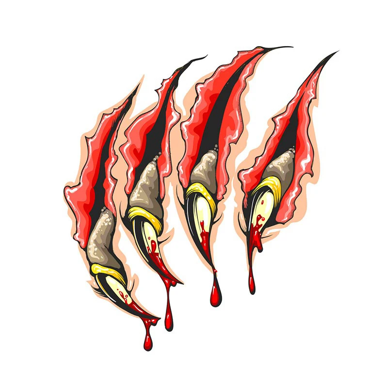 

Creative Car Styling Scratch Stripe Bloody Claw Marks Car Stickers Auto Motorcycle Vinyl Decal Coolest Car Accessories