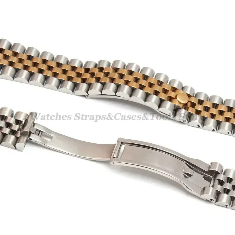 Solid Arc Stainless Steel Watchband for Jubilee Bracelet 13mm 17mm 20mm 21mm for Rolex Luxury Watch Strap Men Women Wristbands image 3