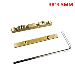 1 PC Brass Metal Electric Bass Height Adjustable Nut for PB and Jazz Style Electric Bass 38*3.5MM