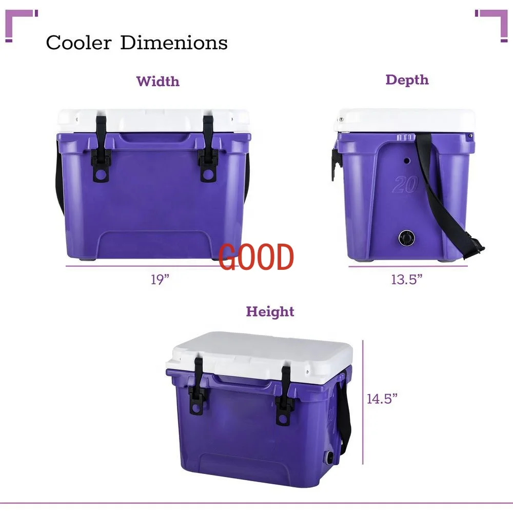 20l Rotomolded Polyethyleen Buiten Geïsoleerde Lunchzak Voedselwarmte Bewaardoos