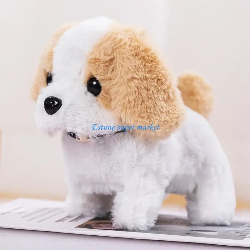 090B świąteczna lalka zabawka szczeniak blat półka akcesoria pokój biurko dekoracje na sofę piękny szczeniak figurka chodząca