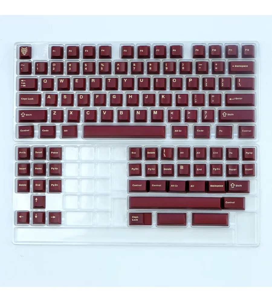 Semi-transparent keycap red ABS two-color original factory highly suitable for Wooting and other magnetic axis wireless