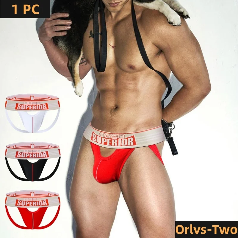 Sexy Hollow Men's Thongs Cotton Men Underwear Low Waist Gays Mens Jockstrap Panties Bikini Sissy Underpants Male Thong