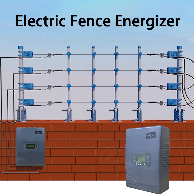 High Voltage Pulse Electric Fence Energizer Single Zone Wire Intrusion Anti-theft Alarm System