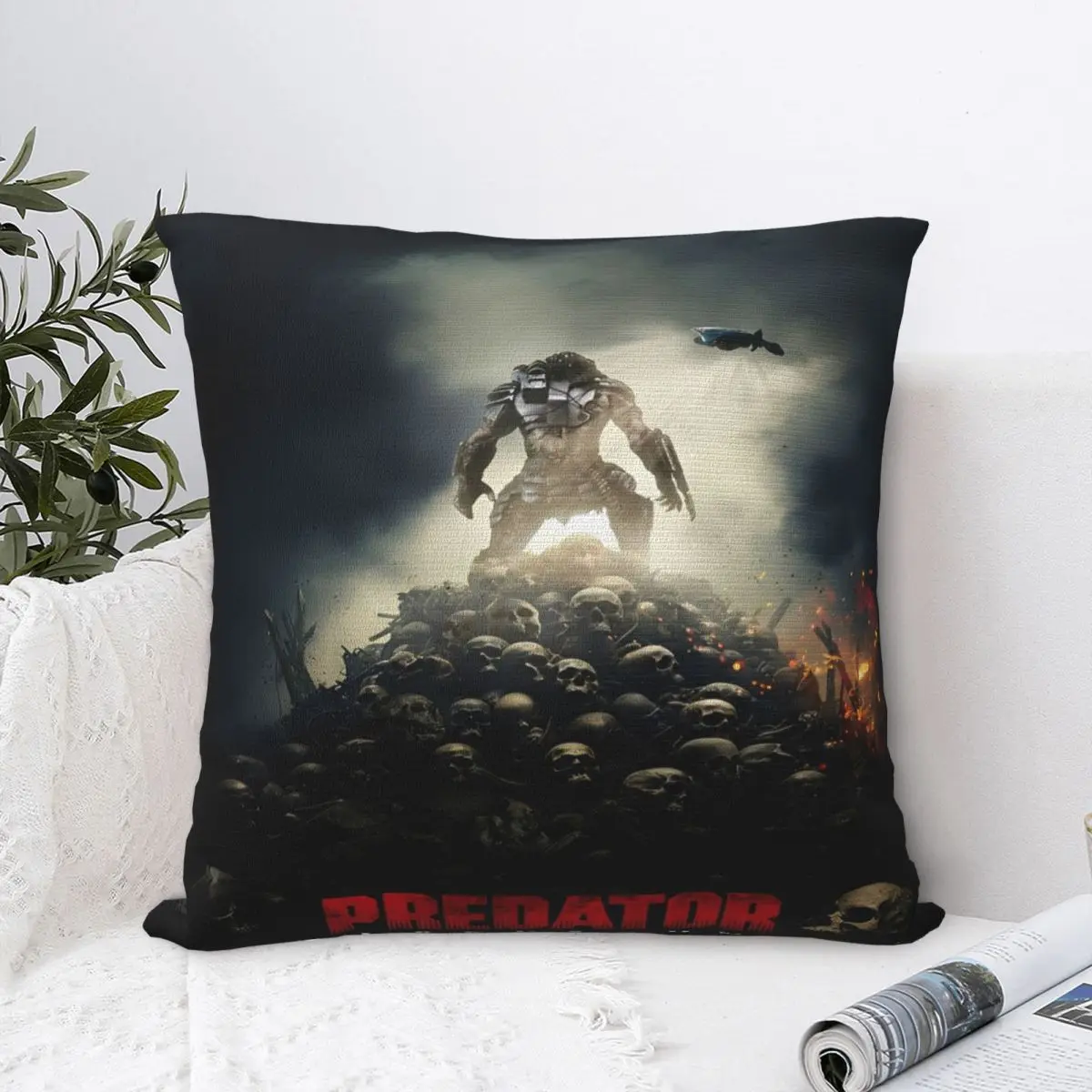 المفترس: الأراضي الغربية وسادة تغطي غطاء وسادة بوليستر ناعم هدية رمي كيس وسادة غطاء المنزل انغلق 40*40 سنتيمتر أحجام متعددة