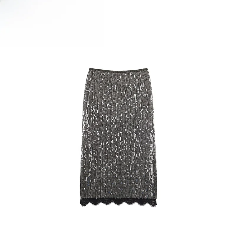 

Versatile Autumn New Arrival ZR Women's Faionable Midi Skirt Stand Fit Straight Cut Polyester Casual Wear