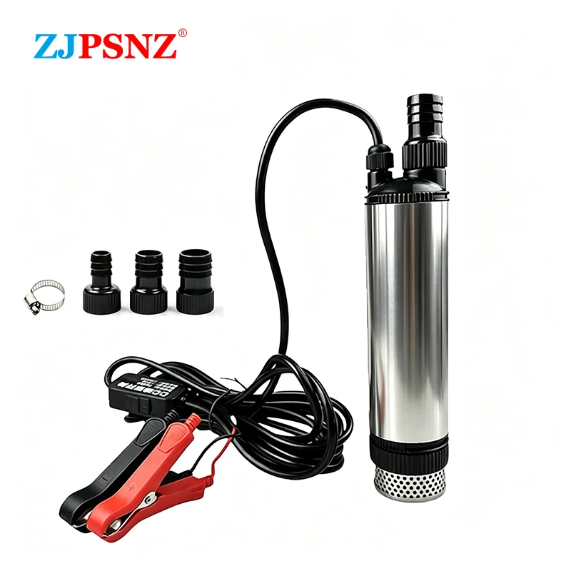 Ölpumpe, elektrische automatische Pumpe, Transferpumpe, Wasserpumpe, Motor aus reinem Kupfer, 265 W, Hochleistungs-Betankungsmaschine, 12/24 V, 60 l/min, 12 m Kopf
