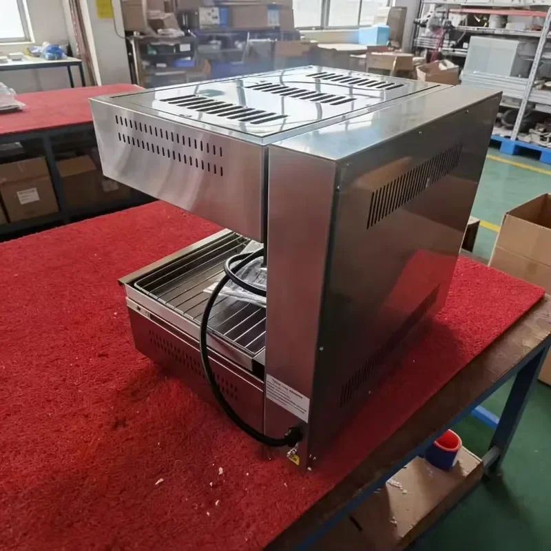 220V Stainless Steel Electric Food Warmer Commercial Heating Display Cabinet Industrial Durable Insulation Machine for