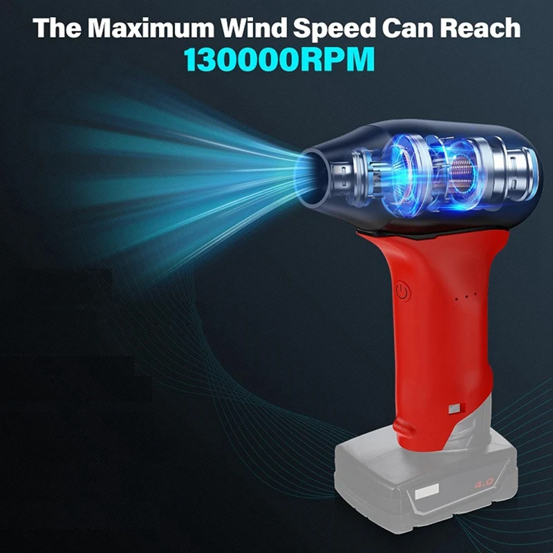 Mini Jet Blower Violent Turbo Fan For Milwaukee 12V M12 Battery Portable Jet Fan For Car,Keyboard Cleaning,Air Bed,Hair