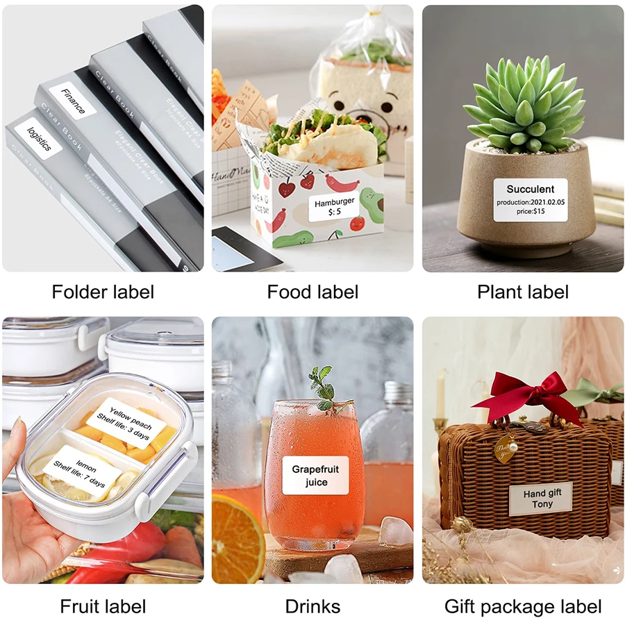 Niimbot B21 Mini Portable Self-Adhesive Thermal More Label Printer Without Ink Labeler Waterproof Paper B1 Label Sticker Paper