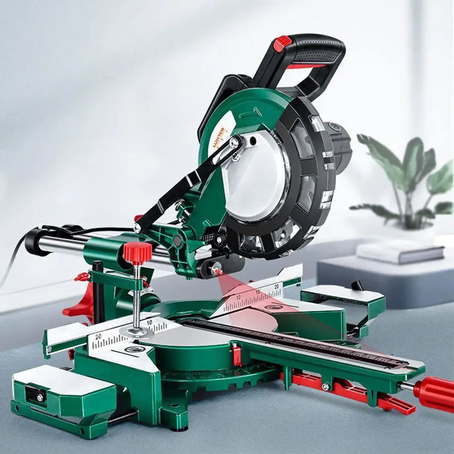 Sawing Aluminum Machine 8 Inch Household Saw Woodworking Pull Rod Miter Saw Multi-Angle Cutting Machine