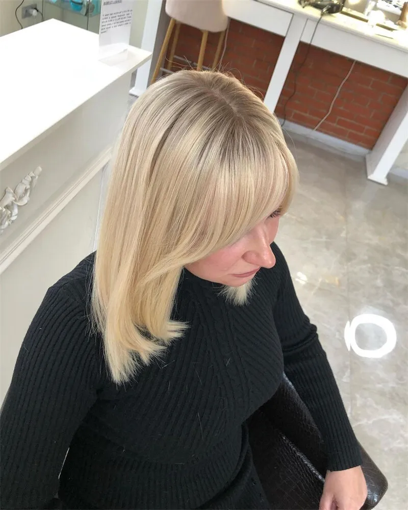 

Короткие парики Ombre Honey Blonde Bob Парик фронта шнурка для женщин