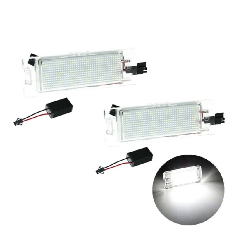 2pcs No Error LED License Number Plate Lights For Fiat Punto Tipo Doblo Egea 500X 600 Bravo Linea 500L Multipla Albea Marea view 6