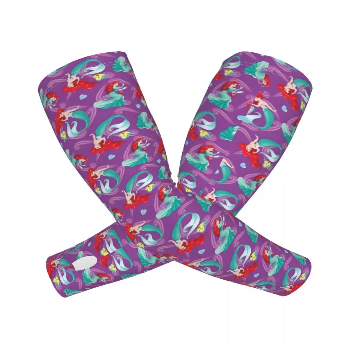 Custom Cooling The Little Mermaid Arm Sleeves Women Men Animation Sports Compression Tattoo Cover Up for Football