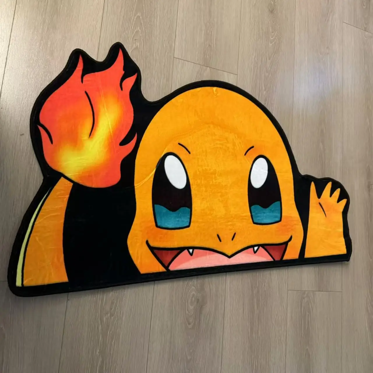 Anime Pokemon Charmander irregular Manga Cute Area Rugs Floor Mats Kids Children Birthday Gifts Home Bedroom Deco Doormat