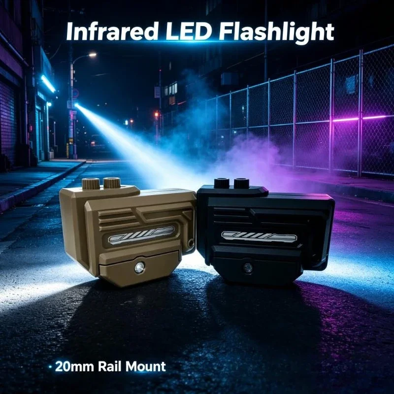 

2026 Adjustable Infrared LED Flashlight Nylon 20mm Rail Hanging Clip Design Mount for Outdoor Hunting Game Accessory