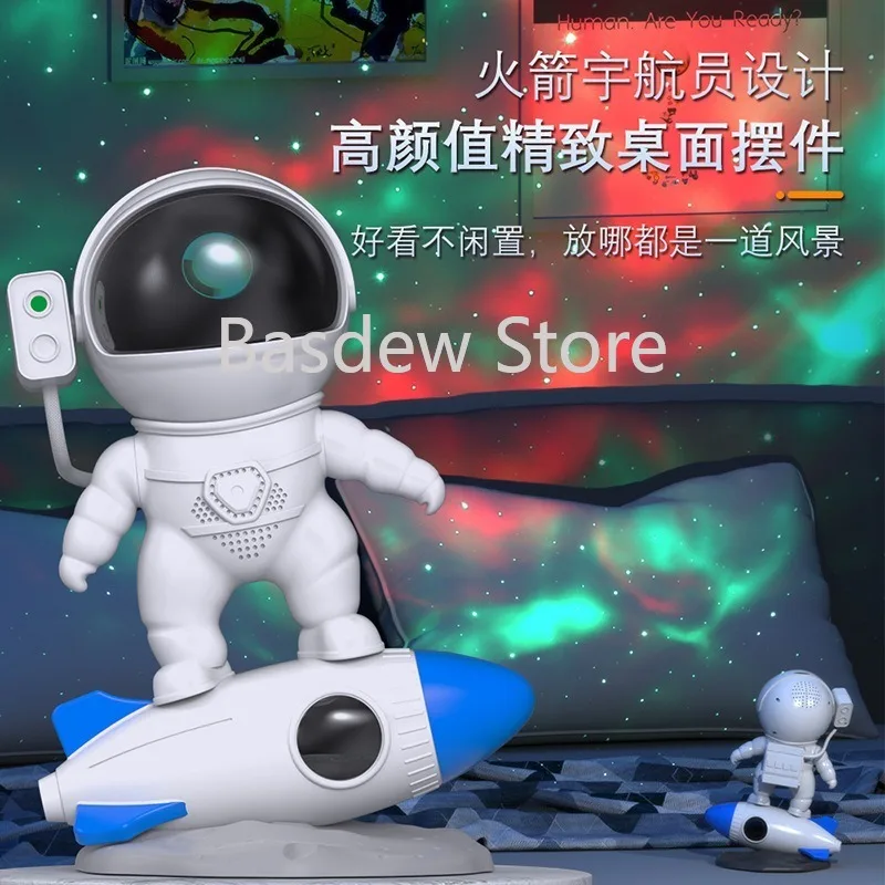 

Astronaut Projection Lamp Bedroom Starry Sky Ambience Light Astronaut Small Night Lamp