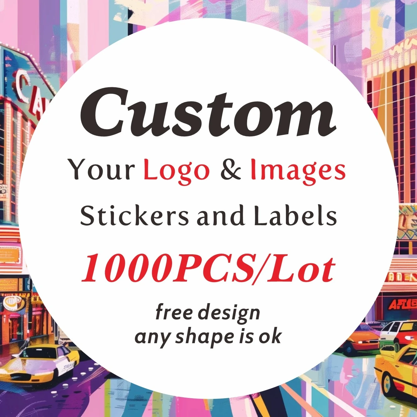 1000PCS Custom Stickers and Customized Logo Packaging Labels Personalized Wedding Birthday Baptism Sticker Personalized Stickers