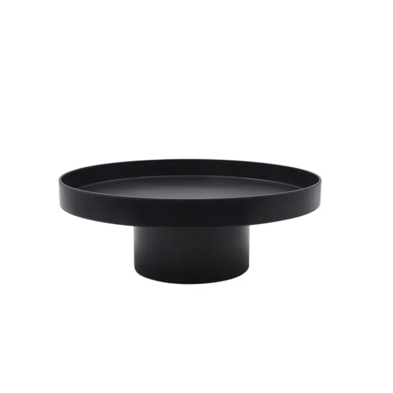 

Nordic Ins Style High Foot Tray Fruit Plate Simple Home Modern Pastry Wedding Black Fruit Plate
