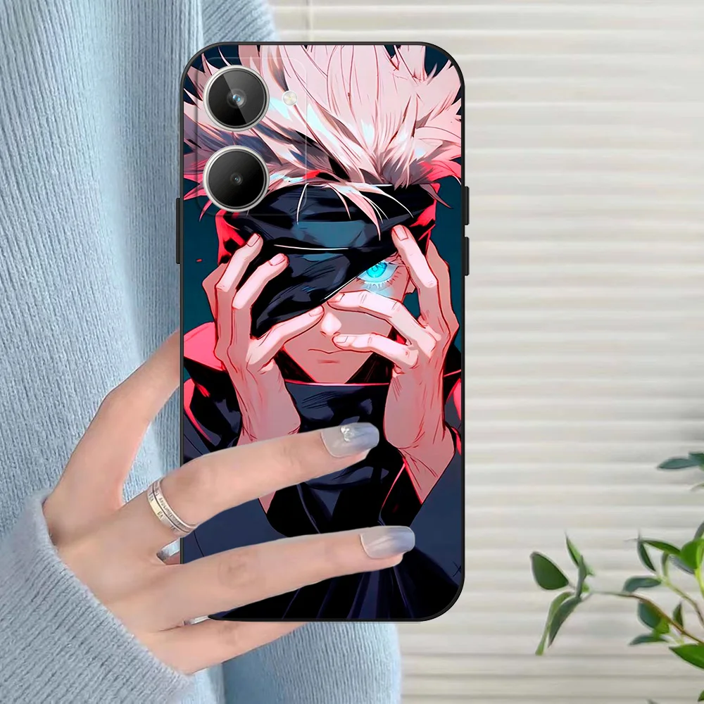 Black Tpu Case For Realme Q5 X XT X2 X3 Superzoom X50 V13 Q3i X7 PRO Ultra GT master edition Fashion Anime