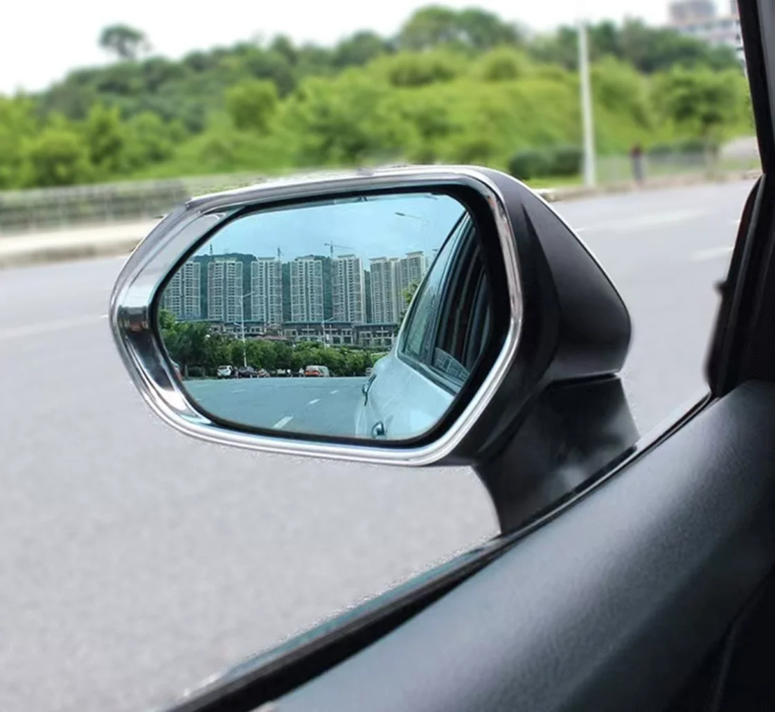 

Suitable for BYD Song Plus 2023 rearview mirror rain eyebrow ABS decoration Parts carbon fibre silvery Bright black 2 piece set