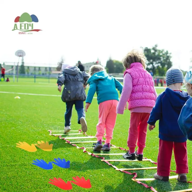 

AED4-Hand Floor Markings Flooring Emblems Carpet Area Rugs Tennis Spot Markers For Gym Floor Site Marking Spots Hand Shape