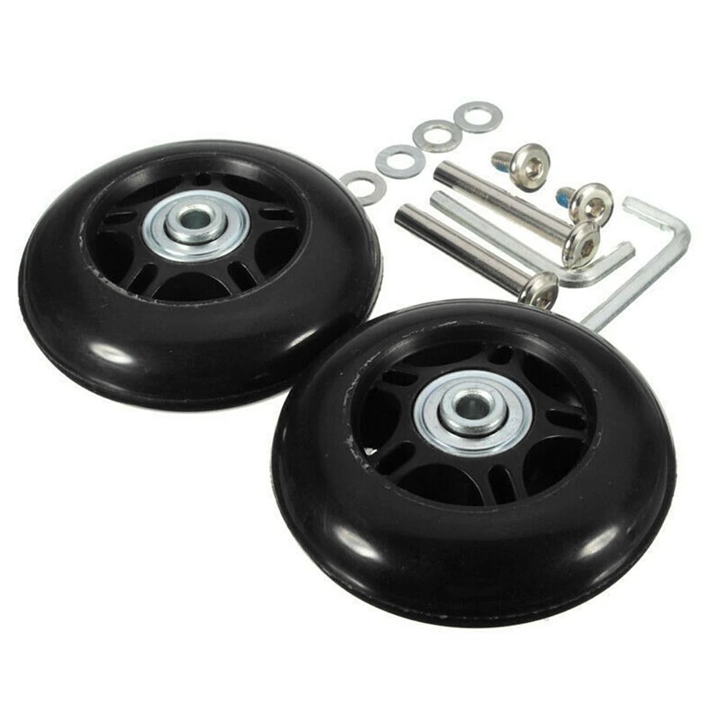 Suitcase Replacement Wheels Suitcase Parts Axles Diameter 40mm/50mm/60mm Silent Travel Luggage Wheels Casters Repair Replacement