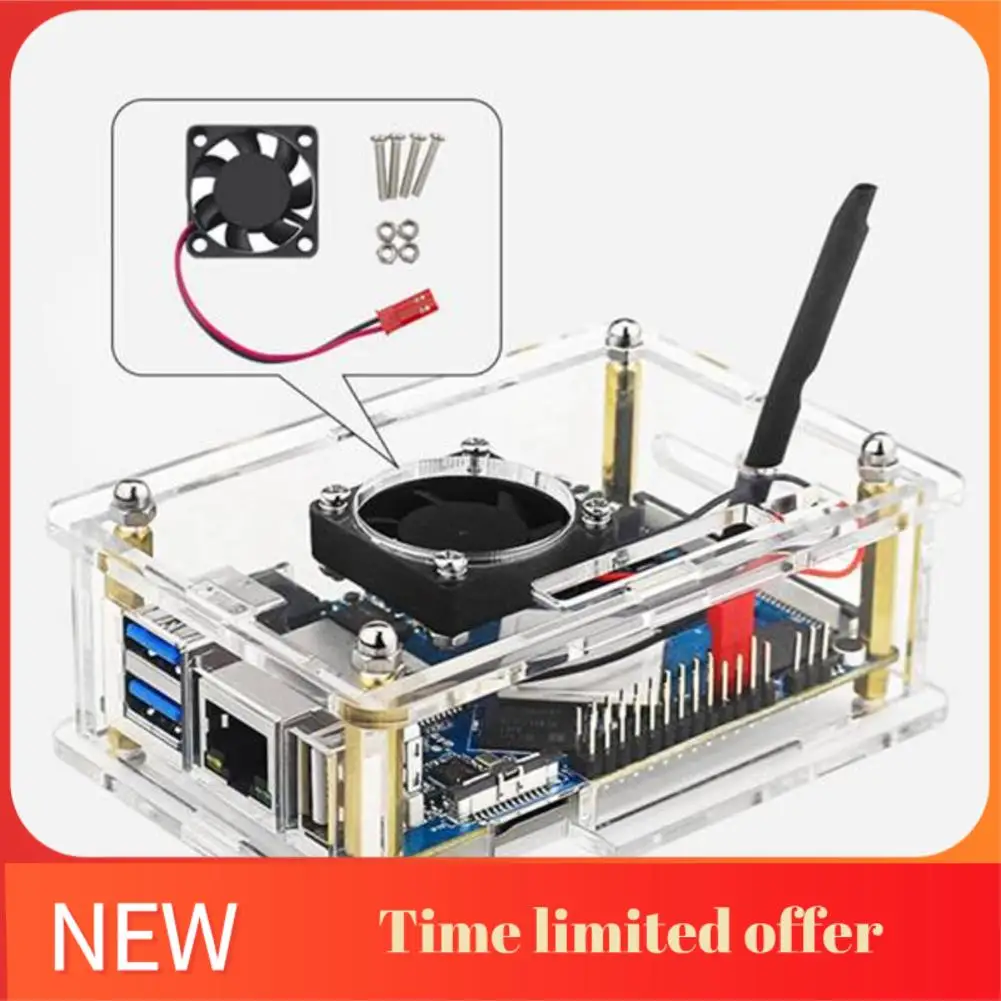 

A42T-For Orange Pi 4 LTS 4GB LPDDR4 16GB EMMC Rockchip RK3399 Wifi+BT5.0 Gigabit Ethernet Development Board Heatsinks