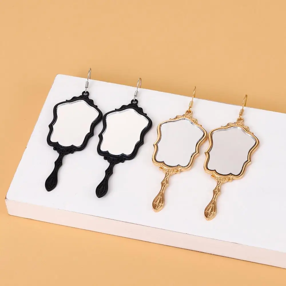 Magic Mirror Dopamine Earrings Instagram Frame Earrings Cute Girl Fashion Earrings