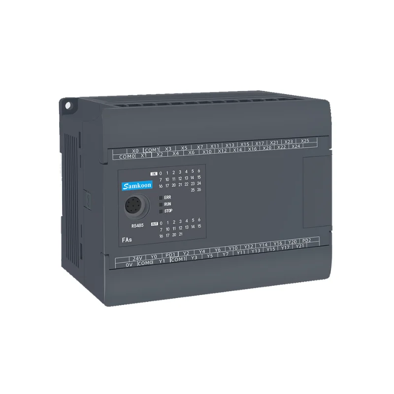 Samkoon 24VDC NPN Transistor PLC 18 Digital Outputs 22 Inputs RS485 AC 100-240V Industrial Automation Controller