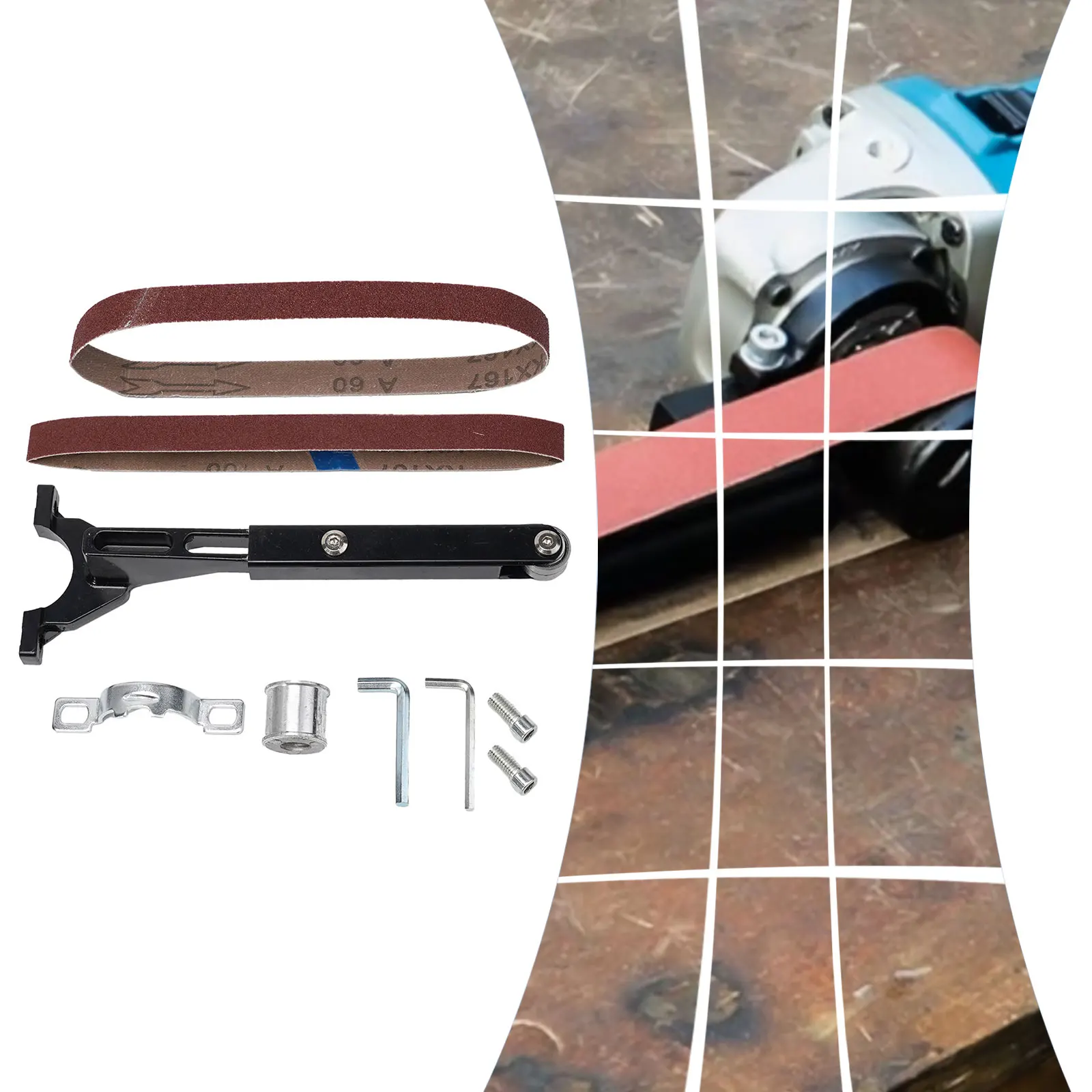 

Home DIY Machine Grinder Replacement Woodworking Tool Wrench Sand Belt Modified Sand Belt Sand Belt High Quality