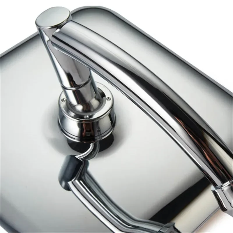 

ABS Chrome 9 Inch Square Thin Shower Head Rotatable Top Rain Wall Mounted Extension Arm Water Saving Pressurized Shower for Bath