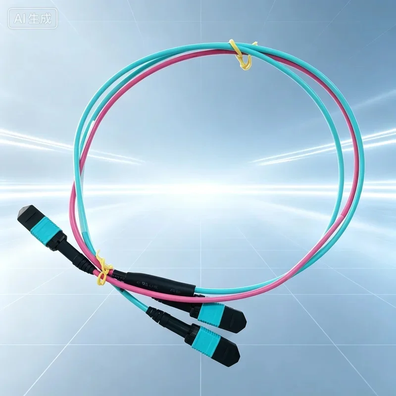 New for Dell MPO12DD‑2MPO12 OM4 Fiber Optic Cable 1M DP/N 116TG 470‑ADBO C0VYR 800G Breakout Cable